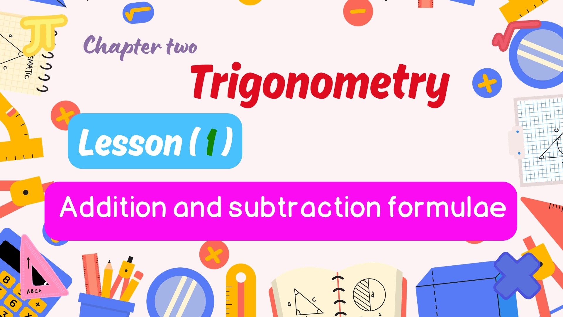 Addition and Subtraction Formulae
