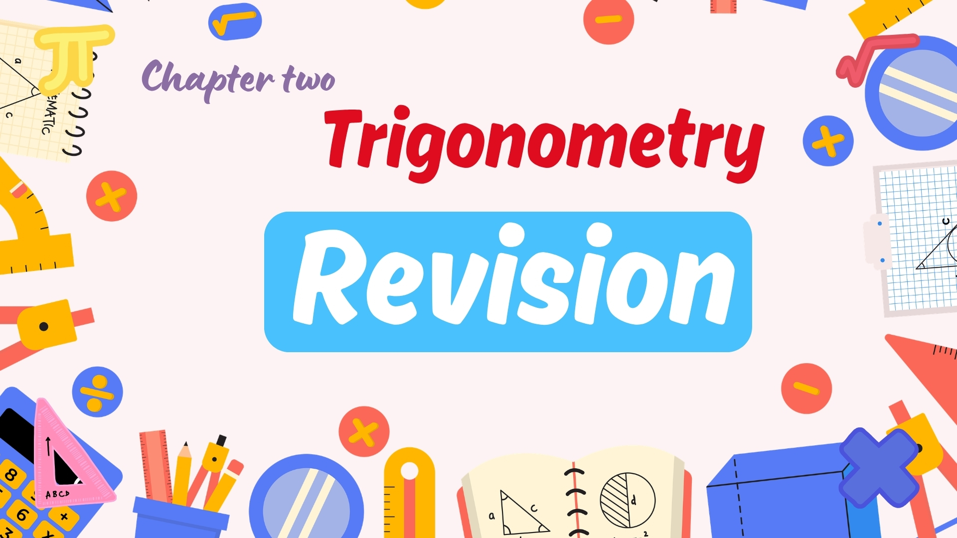 Revision — Grade 12 Advanced Math Month 2